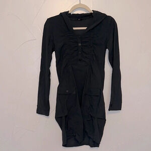 McPlanet Ruched Asphalt Gray Tunic US 4